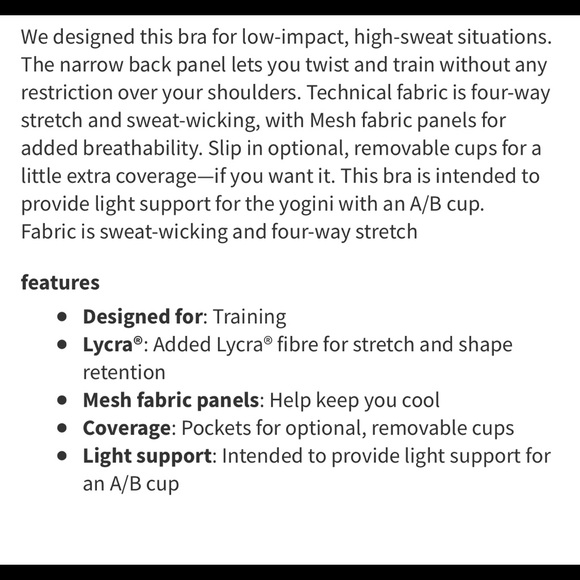 Lululemon Twist & Train Bra. Black 6. Like new - Picture 7 of 7